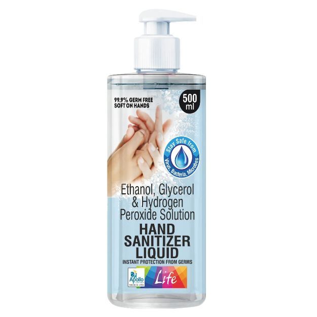 Apollo Pharmacy Life Hand Sanitizer With Pump 500ml