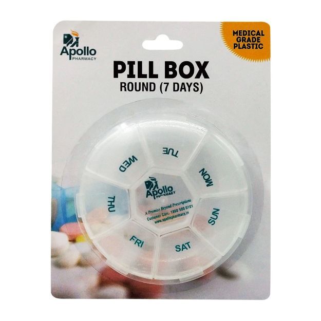 Apollo Pharmacy Pill Box Round 7 Days