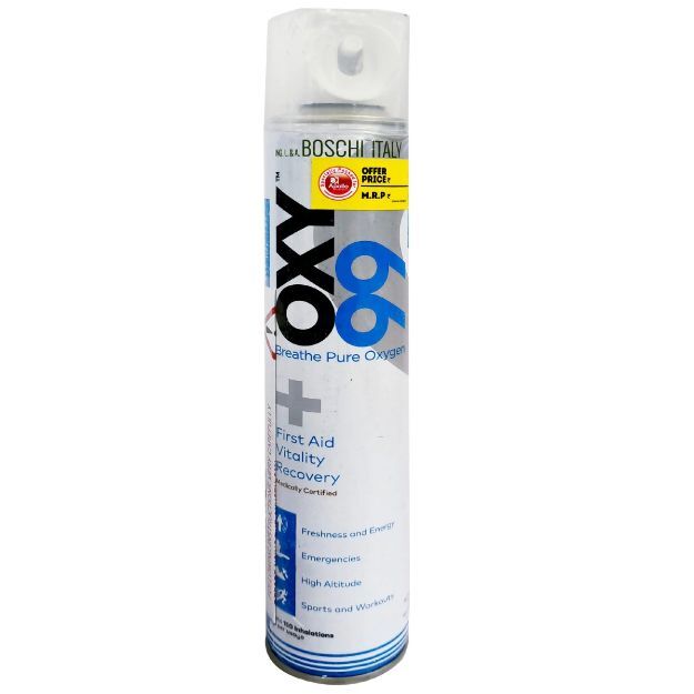 Apollo Pharmacy Oxy99 Portable Oxygen Can 500ml With Mask 1'S