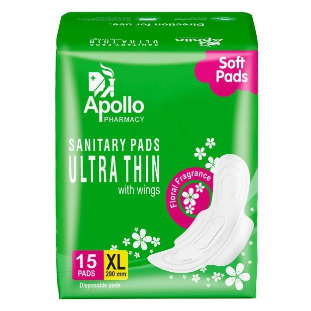 Apollo Pharmacy Sanitary Napkin Ultrathin 15'S