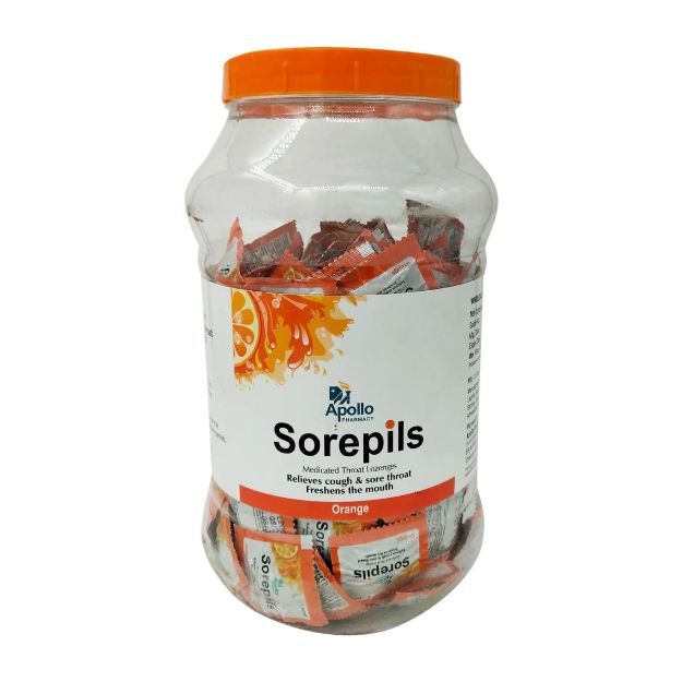 Apollo Pharmacy Sorepils Orange 200 Jar