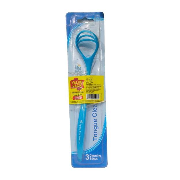 Apollo Pharmacy Value Pack Sensitive Toothbrush And Tongue Cleaner