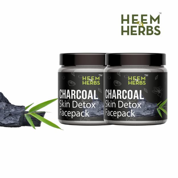 Heem & Herbs Charcoal Skin Detox Facepack Pack Of 2