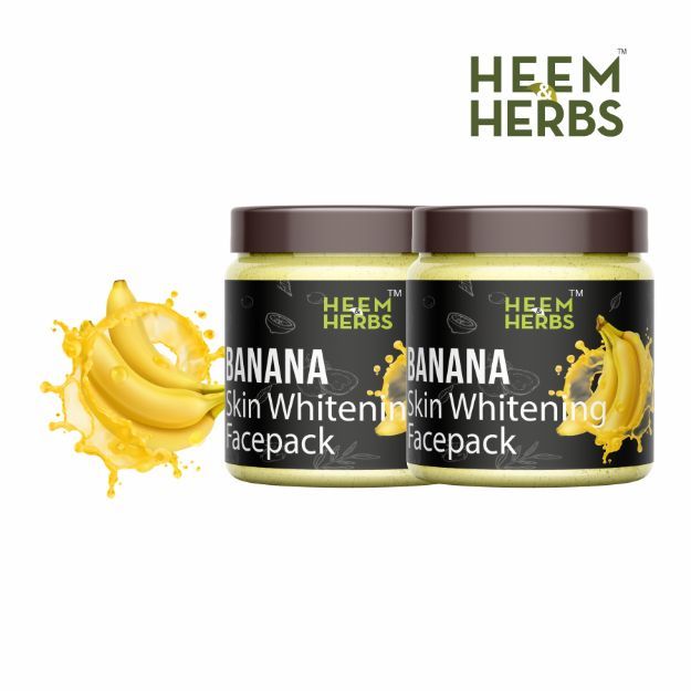 Heem & Herbs Banana Skin Whitening Facepack Pack Of 2