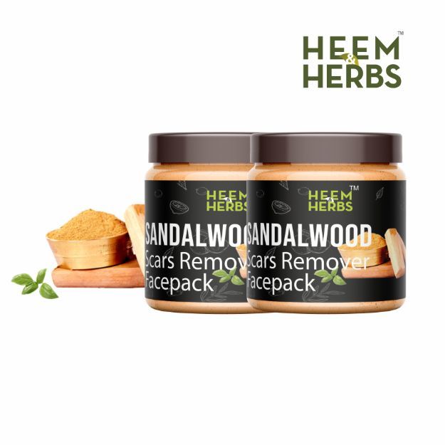 Heem & Herbs Sandalwood Scars Removal Facepack Pack Of 2