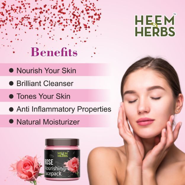 Heem & Herbs Rose Beetroot Facepack: Uses, Price, Dosage, Side Effects ...