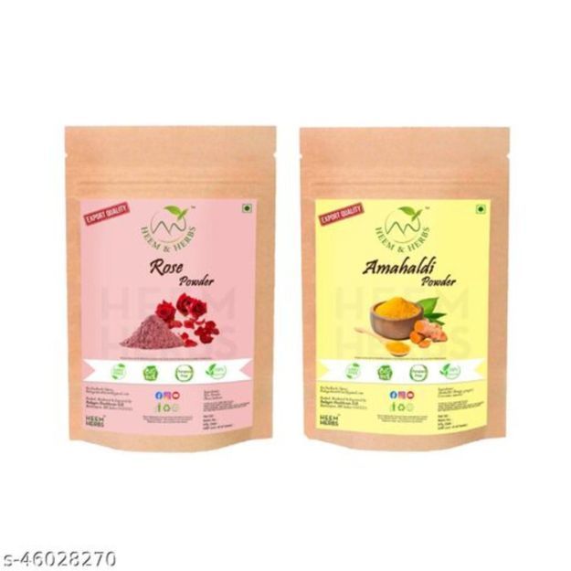 Heem & Herbs Rose Ambahaldi Powder Pack Of 2