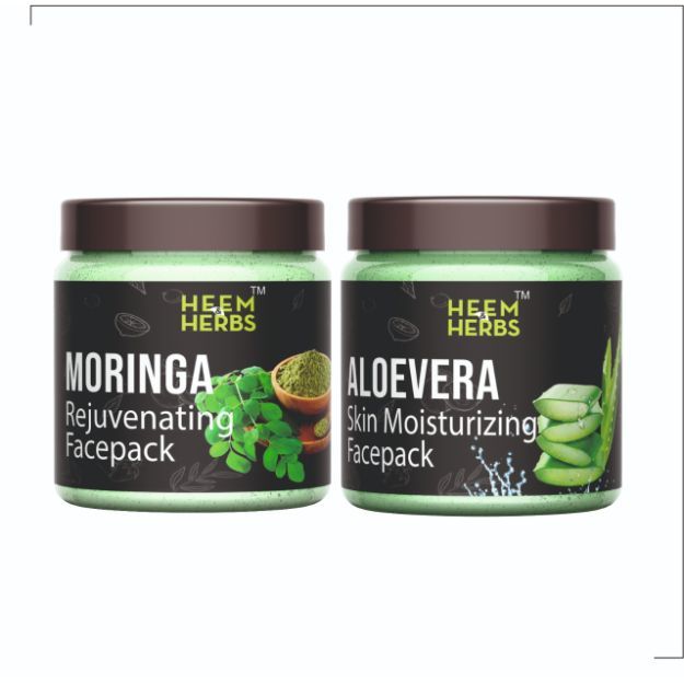 Heem & Herbs Aloevera Moringa Facepack Pack Of 2