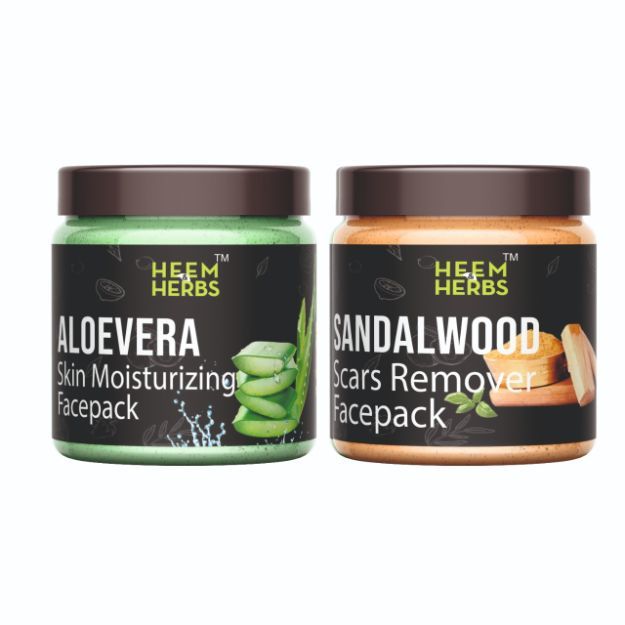 Heem & Herbs Aloevera Sandalwood Facepack Pack Of 2