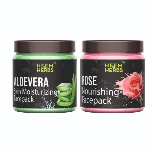 Heem & Herbs Aloevera Rose Facepack Pack Of 2