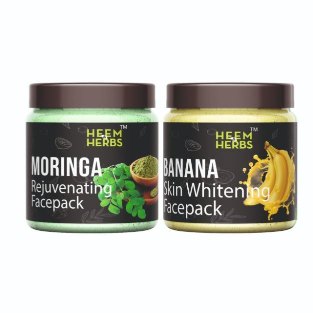 Heem & Herbs Moringa Banana Facepack Pack Of 2