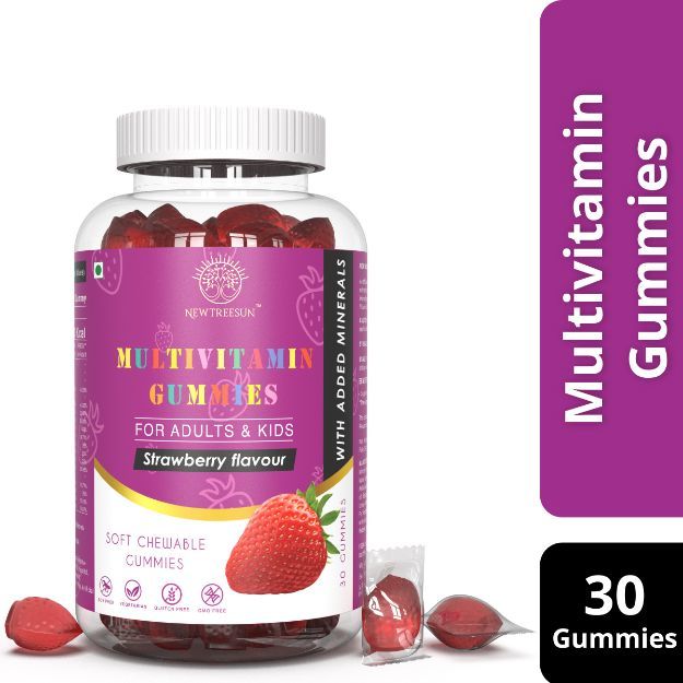Newtreesun Multivitamin gummies vitamins A, C, D, E, B9 & B12  30 No