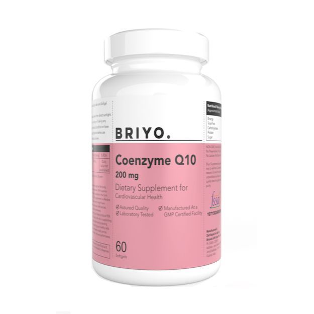 Briyo Coenzyme Q10 (CoQ10) 200mg Softgels Capsule (60)