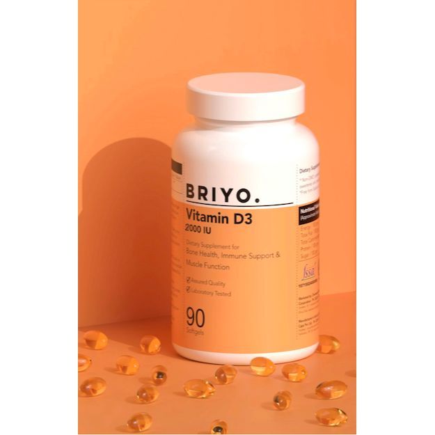 Briyo Briyo Vitamin D3 2000 IU Softgels Capsule (90)