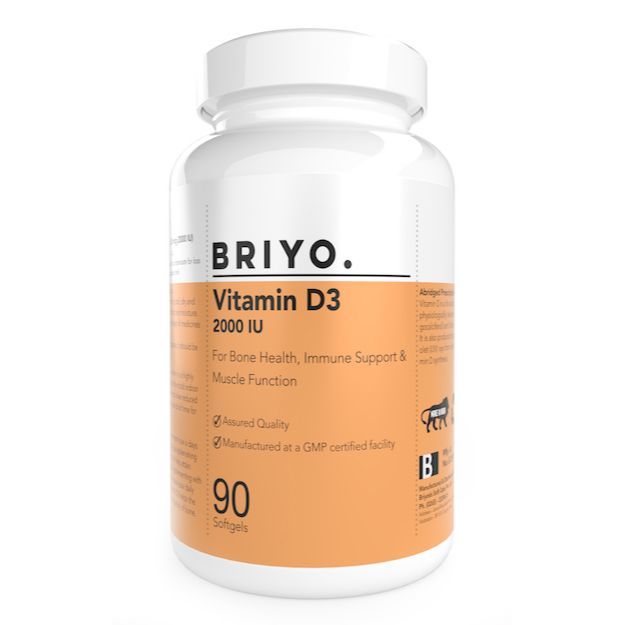 Briyo Briyo Vitamin D3 2000 IU Softgels Capsule (90)