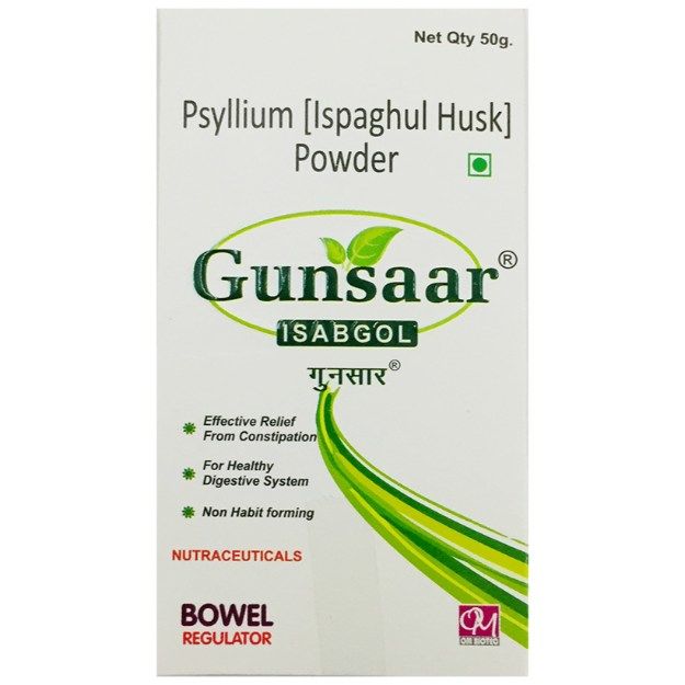 Gunsaar Isabgol Powder: Uses, Price, Dosage, Side Effects, Substitute ...