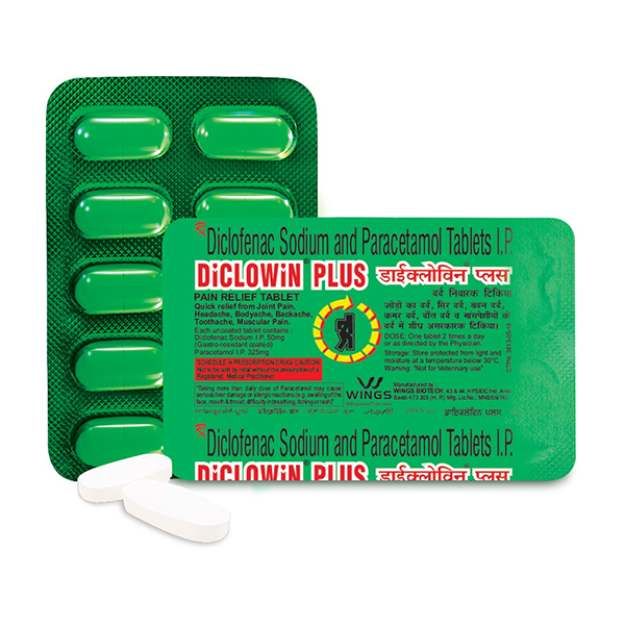 Diclowin Plus 50 Mg/325 Mg Tablet