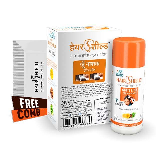 Hairshield Anti Lice Cream Wash 30ml