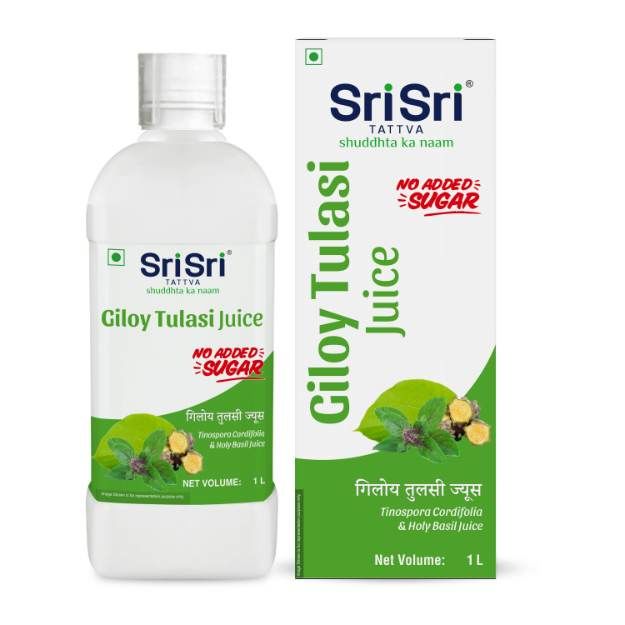 Sri Sri Tattva Giloy Tulsi Juice 1000ml in Hindi