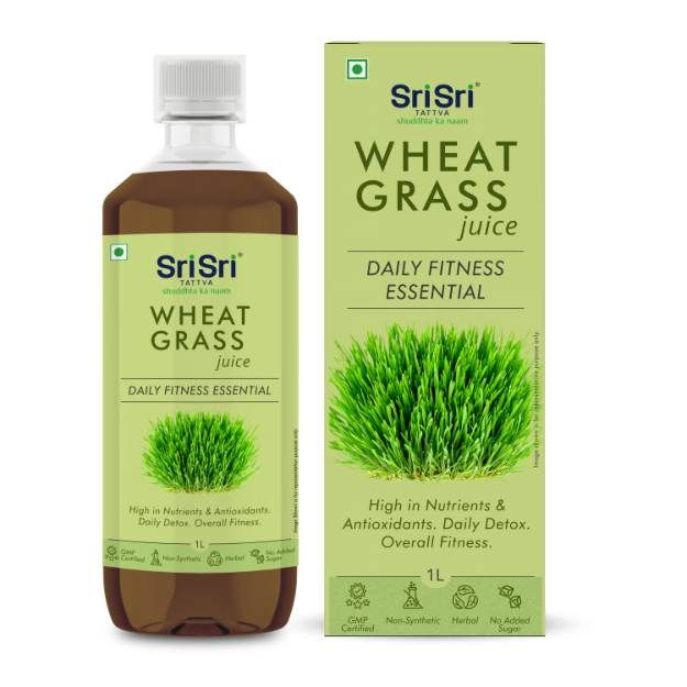 Sri Sri Tattva Wheat Grass Juice - Daily Fitness Essential 1000ml