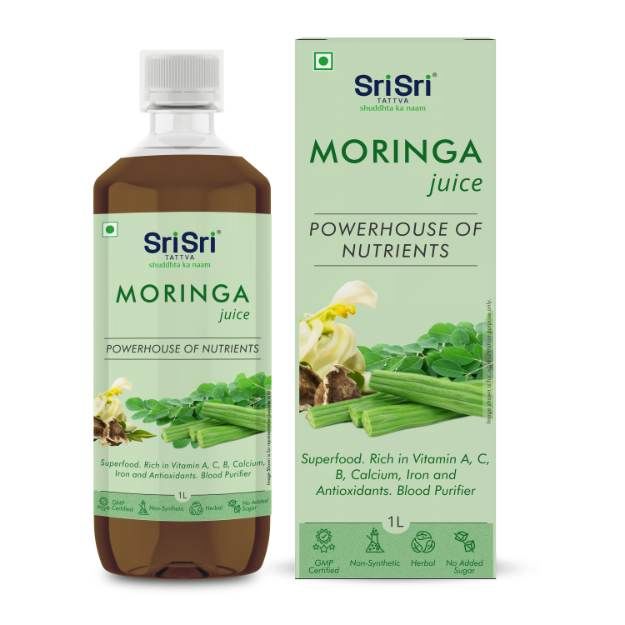 Sri Sri Tattva Moringa Juice - Powerhouse of Nutrients 1000ml