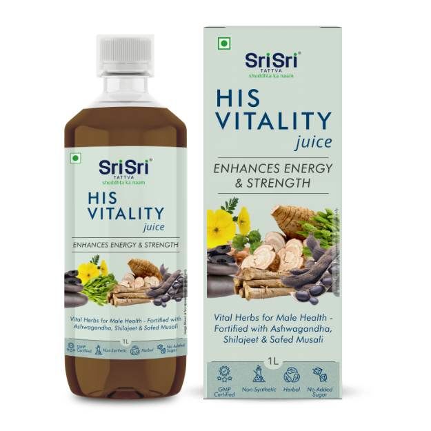 Sri Sri Tattva His Vitality Juice - Enhances Energy & Strength 1000ml