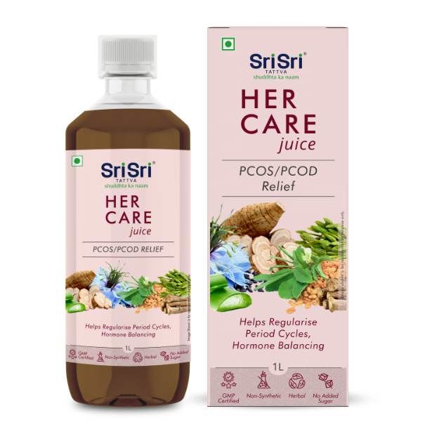 Sri Sri Tattva Her Care Juice - PCOS / PCOD Relief 1000ml