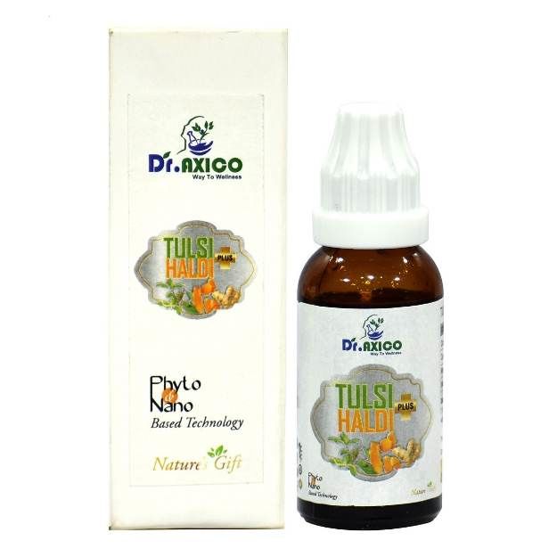 Dr.Axico Haldi Tulsi Plus Useful in Relief from Cold, Cough and Immunity Booster 30ml