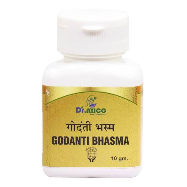 Dr.Axico Godanti Bhasma Useful in Chronic Fever, Cough, Cold, Asthma, Anemia 25 Tablet