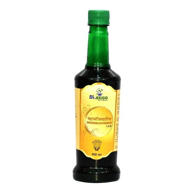 Dr.Axico Mahamanjisthrishta Aids in Blood Purifying, Skin Care, Acne, Pimples 450ml