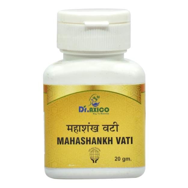Dr.Axico Mahashankh Vati Useful in Digestive System, Acidity, Body Acne (50)