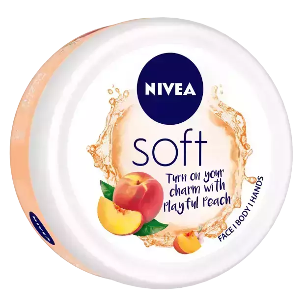 Nivea Soft Playful Peach Light Moisturiser Cream 100ml