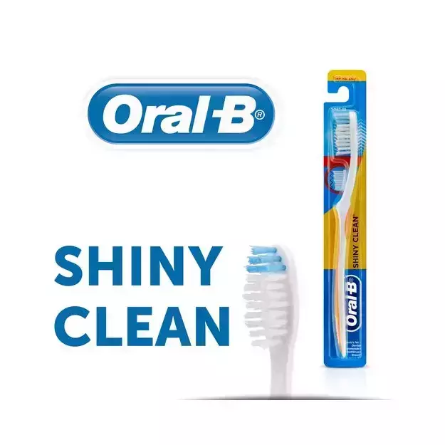 Oral B Shiny Clean Toothbrush Medium 
