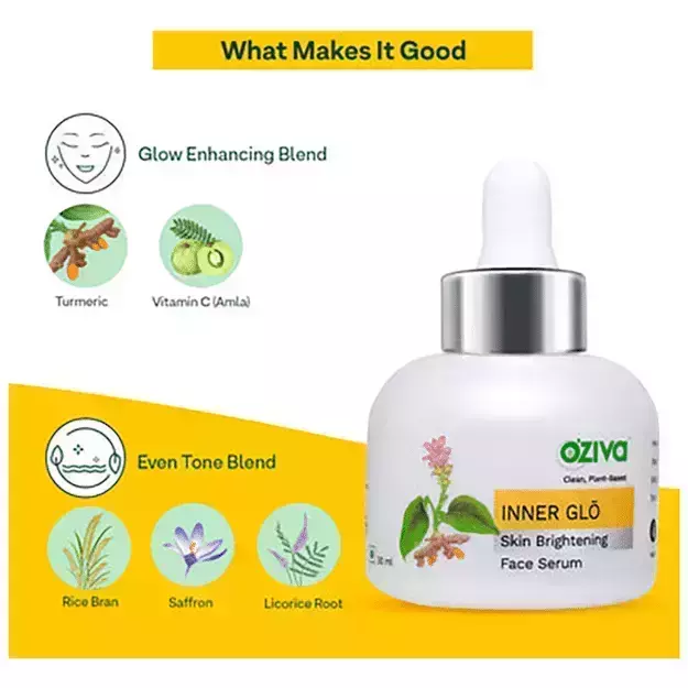 Oziva Inner Glo Skin Brightening Face Serum 30ml