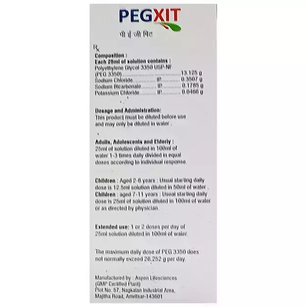 Pegxit Oral Solution 100ml