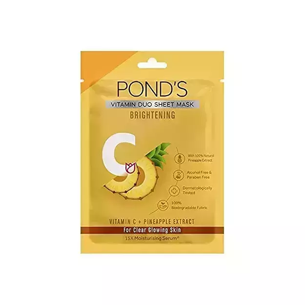 Ponds Vitamin C Sheet Mask Brightening  25ml