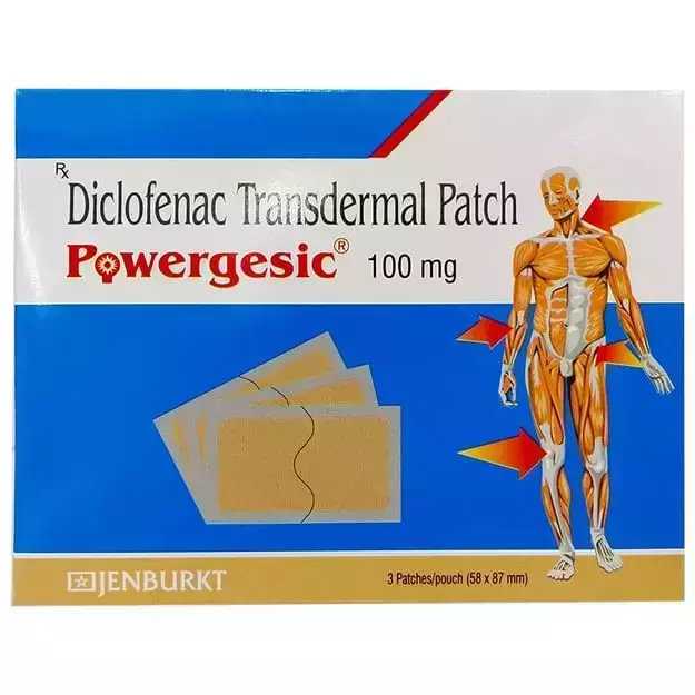 Powergesic 100mg Transdermal Patch (3)