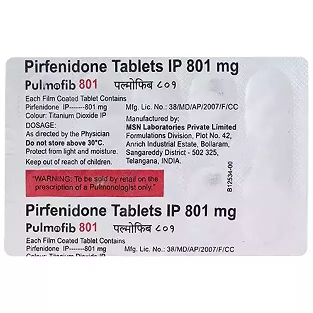 Pulmofib 801mg Tablet (10)