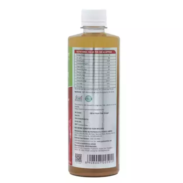 Pure Nutrition Natural Apple Cider Vinegar 500ml