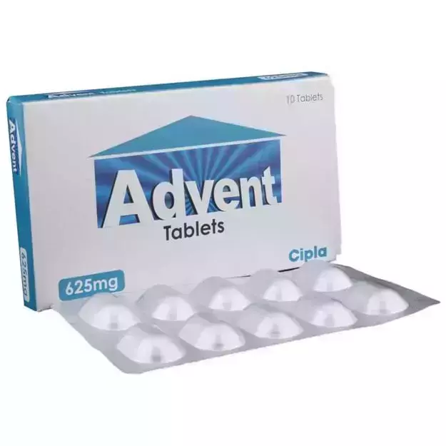 Advent 625 Mg Tablet (10)