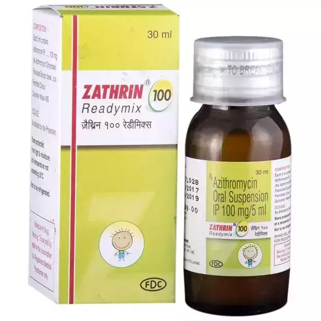 Zathrin 100 Readymix Oral Suspension 15ml